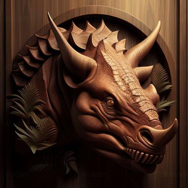 3D model Zhuchengceratops (STL)